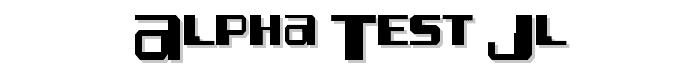 Alpha Test JL font